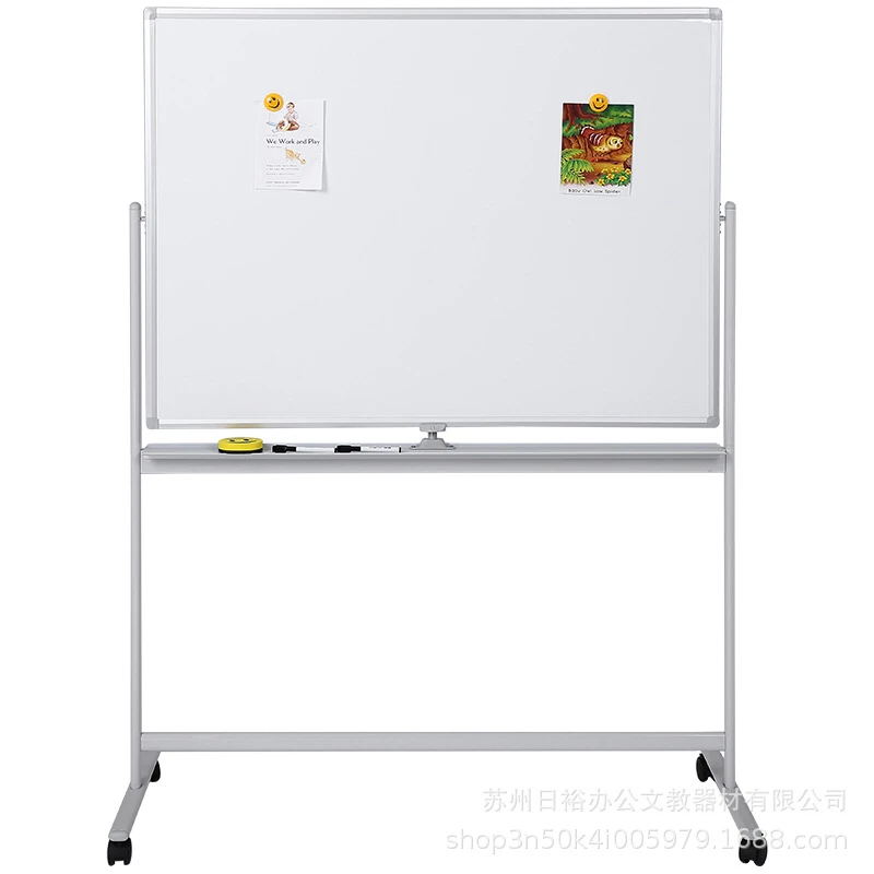 
Display Double Side Mobile Dry Erase Magnetic Whiteboard With Wheels 