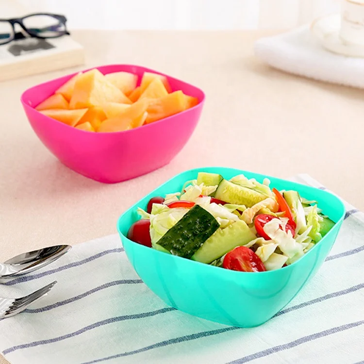 Reusable Unbreakable Easter Candy Dish Snack Bowl Plastic Party Serving Bowls for Side Dishes Pasta and Salad Dip