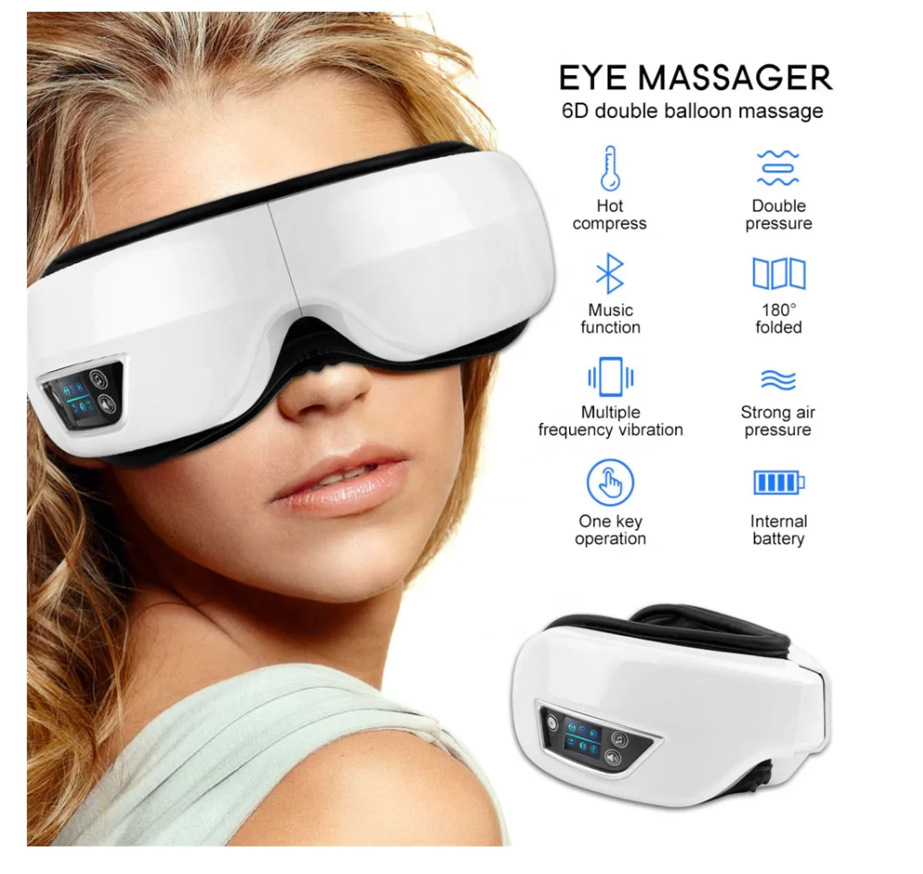 2024 Beauty Facial Smart Products Electric Eyeology Intelligent Magic Vibration Wrinkle Remover Eye Massage Equipment