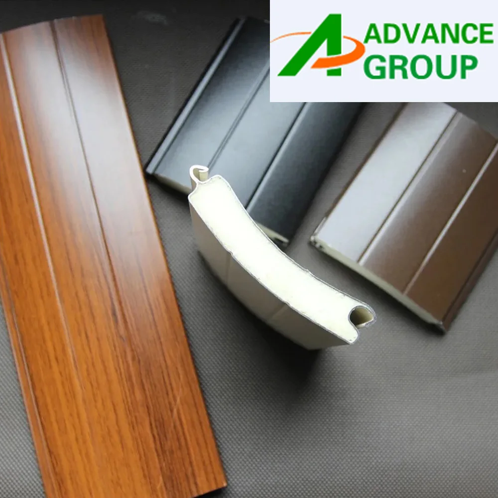 Metal Extrusion Profile 55mm Aluminum Foam Filled Shutter Slat for Roller Shutter Door