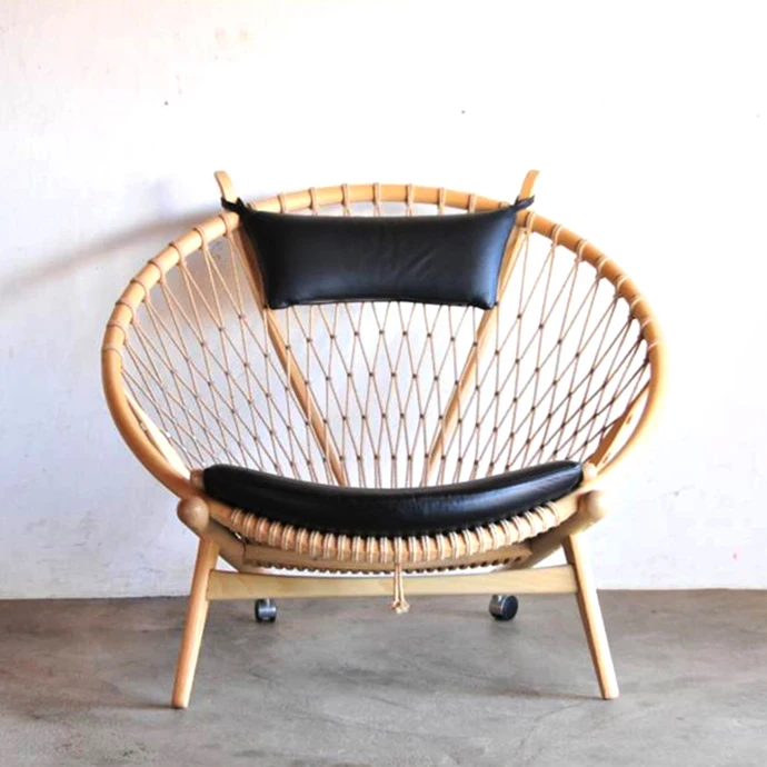 
Modern style replica Circle wooden lounge chair 