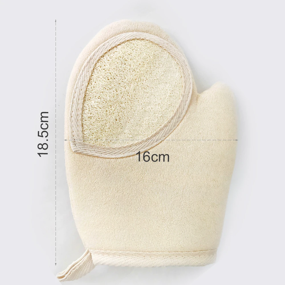 organic flexible bath sponge natural luffa exfoliator body scrubs Bath Towel natural sponge loofah scrubber Gloves