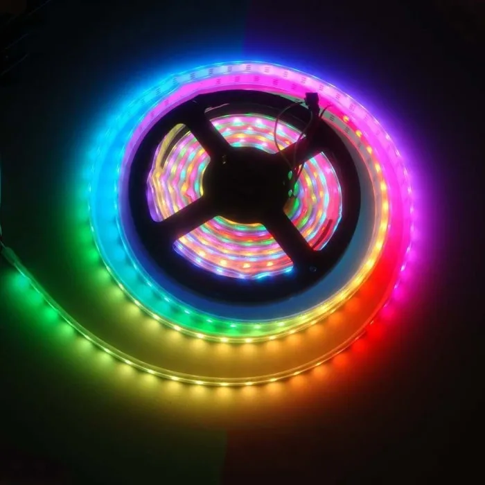 Energy Saving Home Indoor Ambient Light Decoration SMD5050 Lamp Strip Flexible Silicone Body Led RGB Strip Light