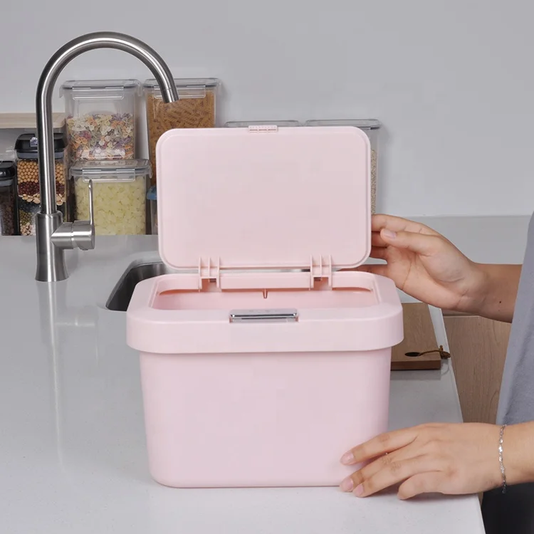 Customized Durable 1.32 Gallon New PP Kitchen Compost Bin Indoor Home Recycle Plastic Compost Bins