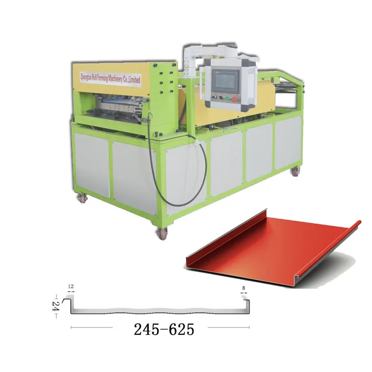 ZTRFM Kr 24 portable metal roof roll forming machine for sale standing seam roll former double and single lock