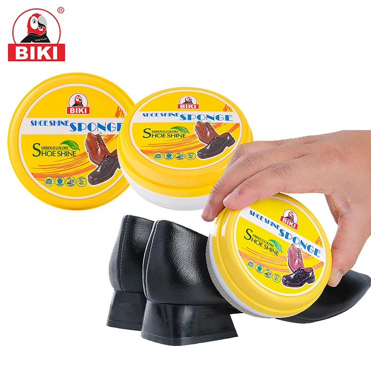 Высококачественная приемлемая портативная двухстороная круглая моментальная Губка для обуви