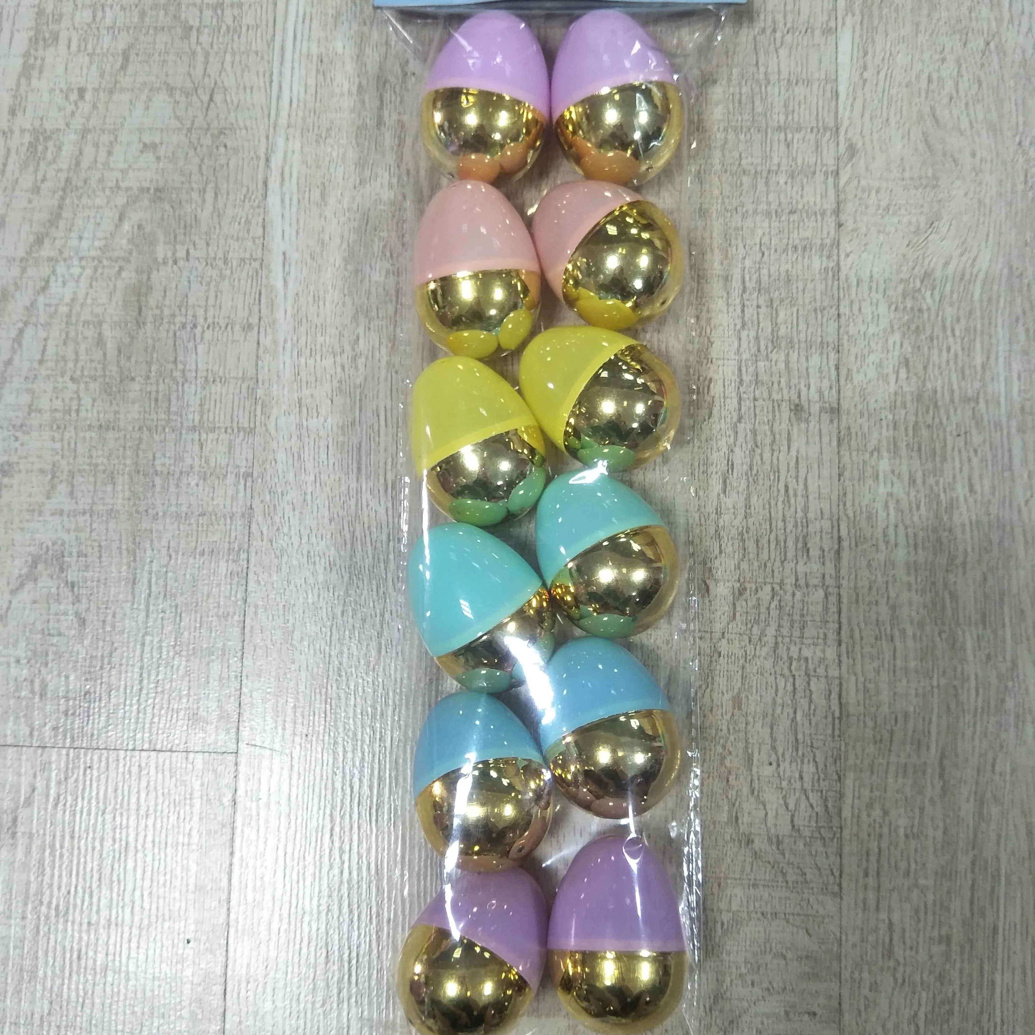 
best sale half transparent half egg plastic easter eggs 