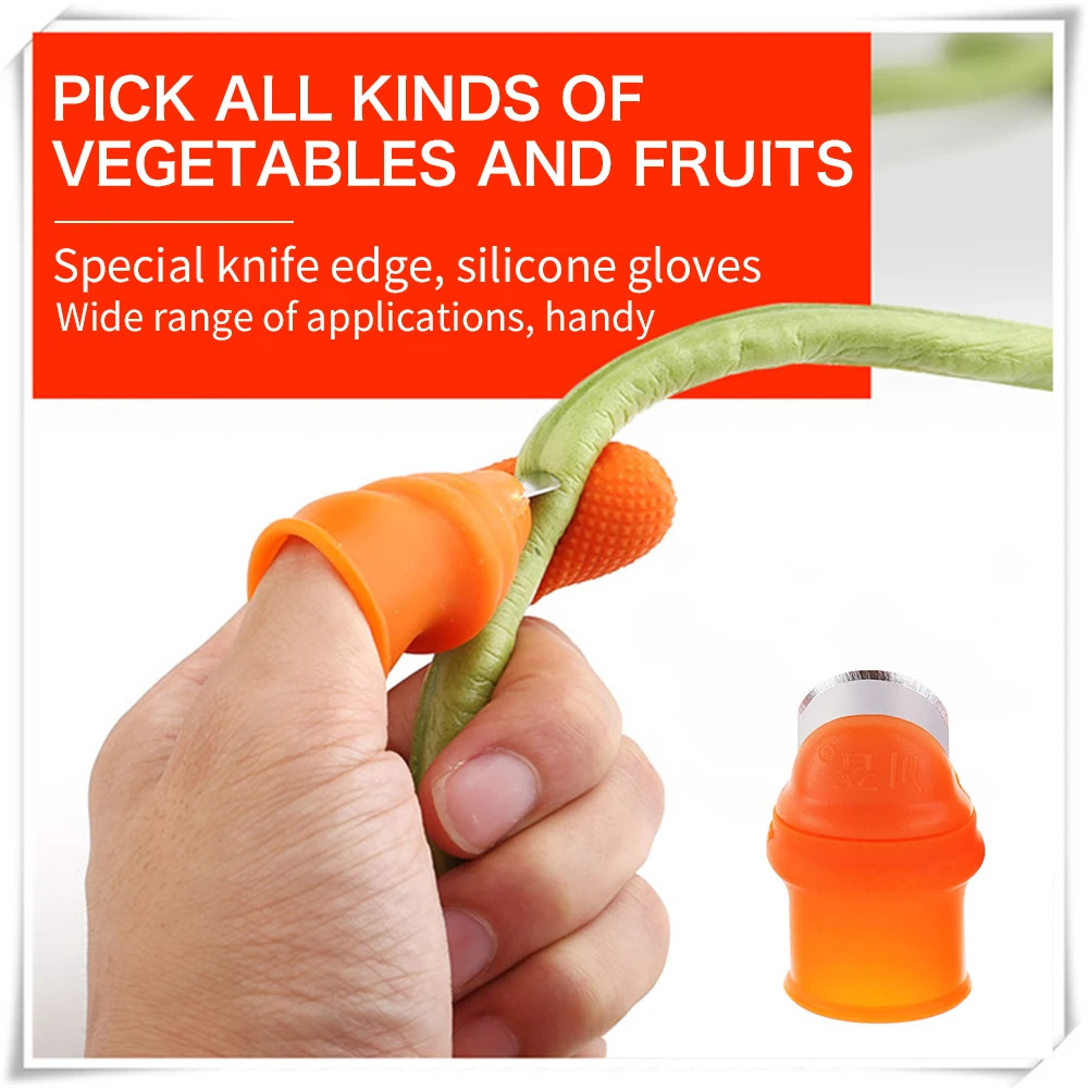 
Thumb Cutter Gardening Tools Pruning Shears Garden Picking Plant Vegetables Separator Finger Tool Multifunction Kitchen Cutter 