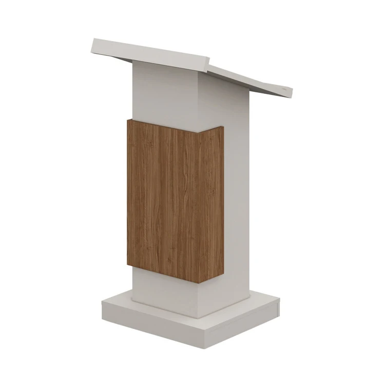 Vantervi Custom Mini Talking Show Desk Standard Size Wood  Lecture Podium