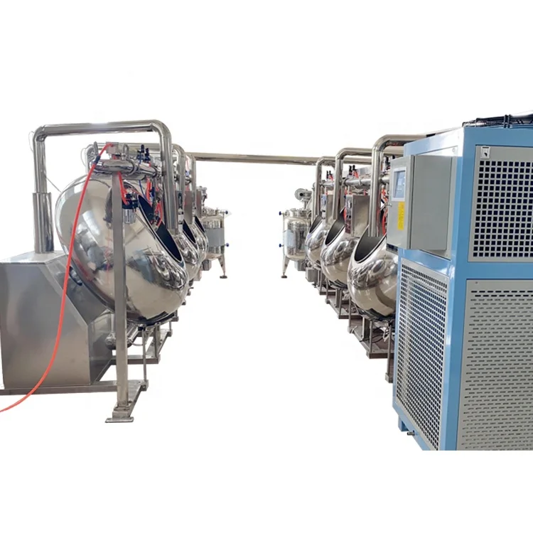 factory price chocolate powder coating fruit nut chocolate polishing pan machine
