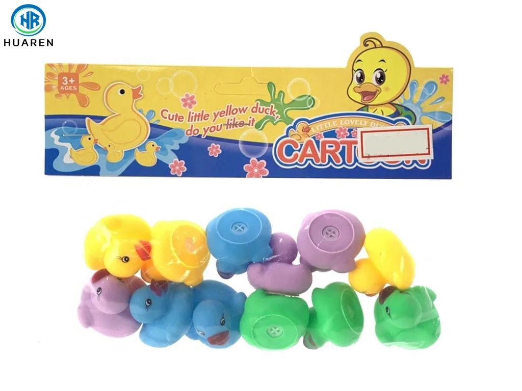 Pool Activity Custom Logo Multi Color Assortment Purple Blue Bulk PVC Assorted Mini Rubber Ducks