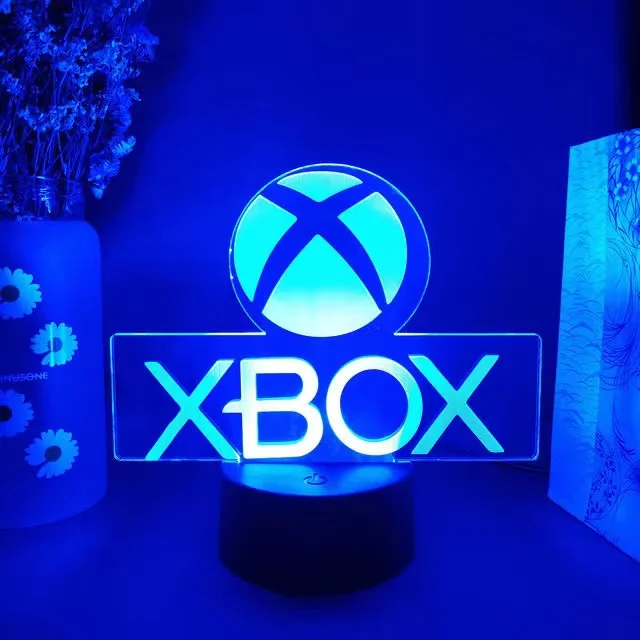 PS5 игровая зона 3D лампа игровые поклонники украшение для комнаты в подарок светодиодная иллюзионная