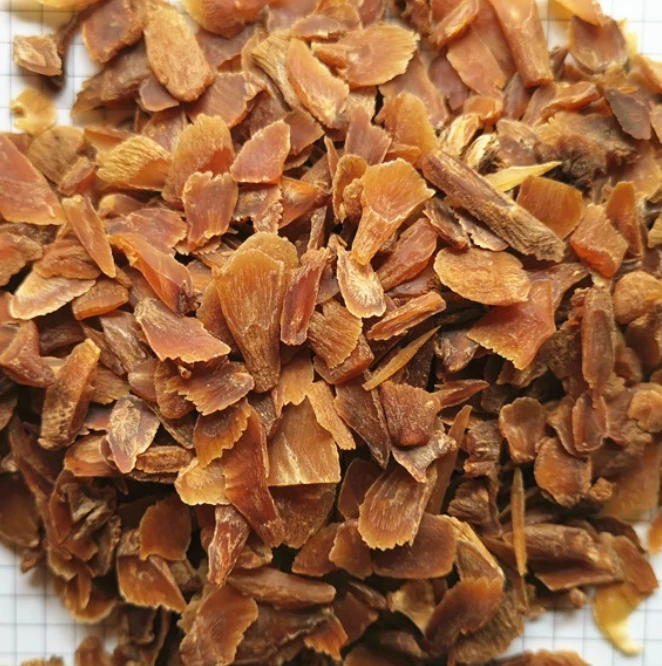 Dried Ginseng rouge racine coupee bio (Panax ginseng) root cuts for sale