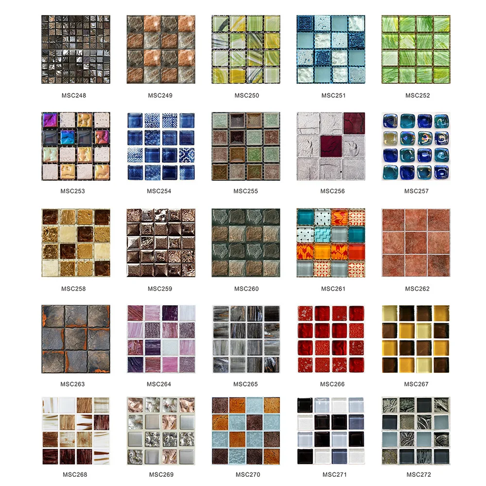 Gloss Mosaic Wall Sticker Wallpaper 3D Home Decoration Self-Adhesive Mosaic Wall Tile Sticker Peel And Stick For Home  Decor
