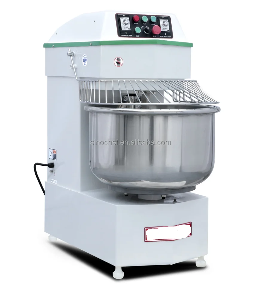 Double Speed 25 KG Spiral Dough Mixer 64 L