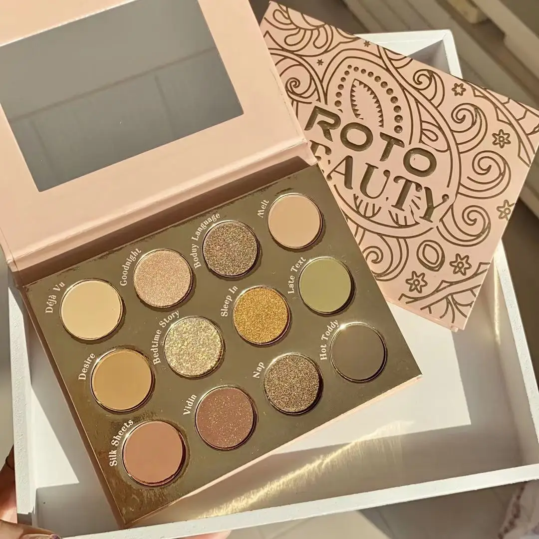 12 Colors Fusion Makeup Eyeshadow Pallete Highlighter Shimmer Make up Pigment Eyeshadow Palette Cosmetics