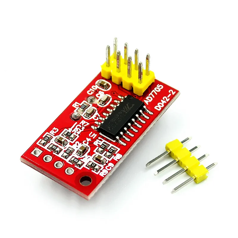 AD7705 dual 16 bit  conversion data acquisition module input gain programmable SPI interface TM7705