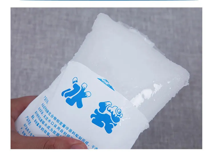 factory custom shipping food delivery custom ice bag  400ml 600ml inject water ice packs For Food Shipping