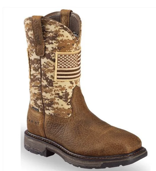 Cowboy Leather Boots For Man Genuine Leather Toe Western Cowboy Boots Mens Safety Chelsea Ankle Cowboy Boots Men