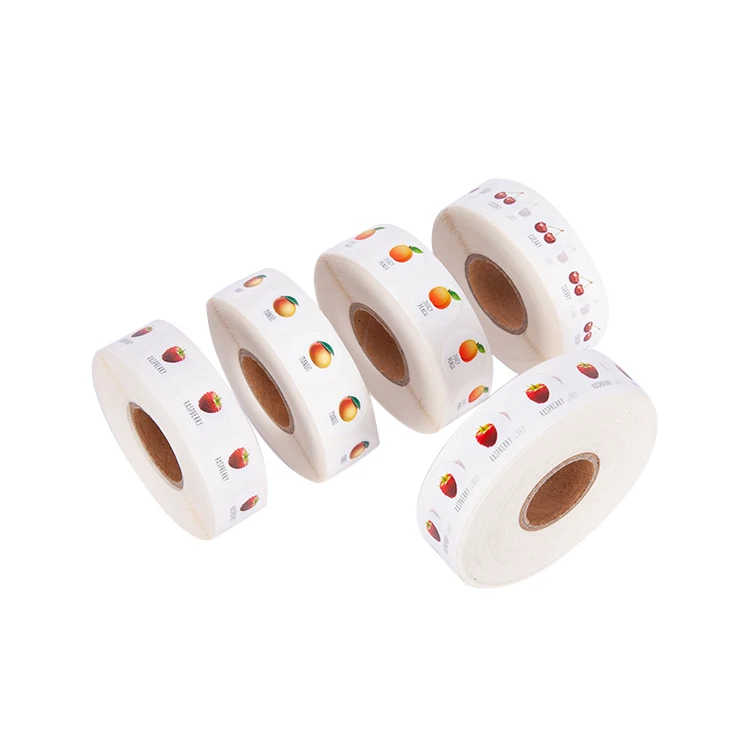 OLANTAI Custom Mini Label Waterproof Easy to peel off  Organic Fresh Fruit Sticker for Fruit