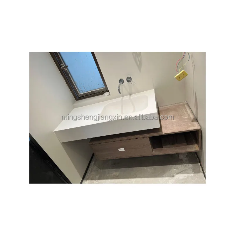 Competitively priced furniture bathroom cabinets and integrated bathroom washbasins