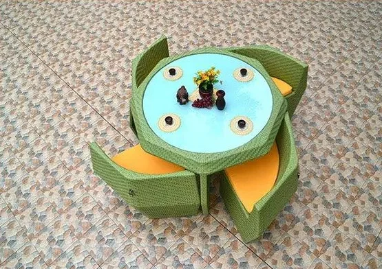 Save place fashion rattan chair set wicker garden chair set Commercial outdoor furniture