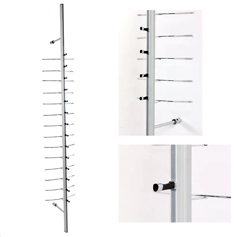 Floor Standing Aluminum Eyewear Display Holder Sunglasses Display Rack eyewear Eyeglasses optical display rods