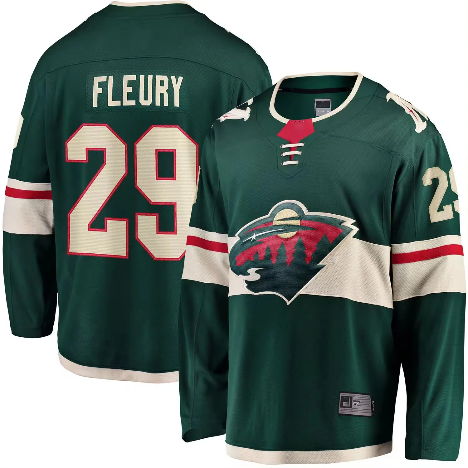Мужская майка Minnesota 29 Marc Andre Fleury 97 Kirill Kaprizov 7 Brock Faber 14 Joel Eriksson Ek 12 матовая хоккейная Майка