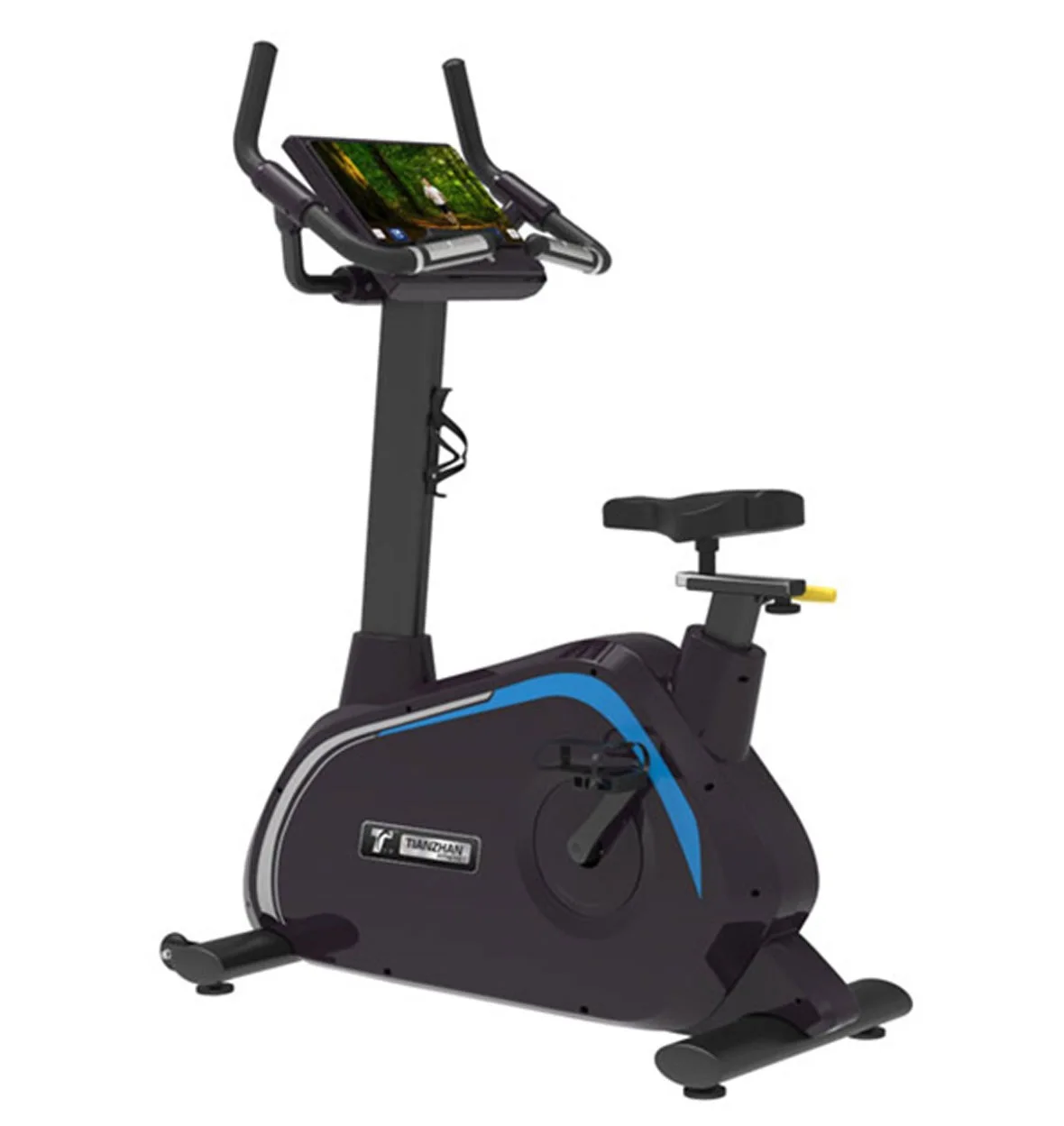 Commercial Gym Magnetically controlled upright smart spinning Bike with Adjustable Resistance Training with LCD/LED display