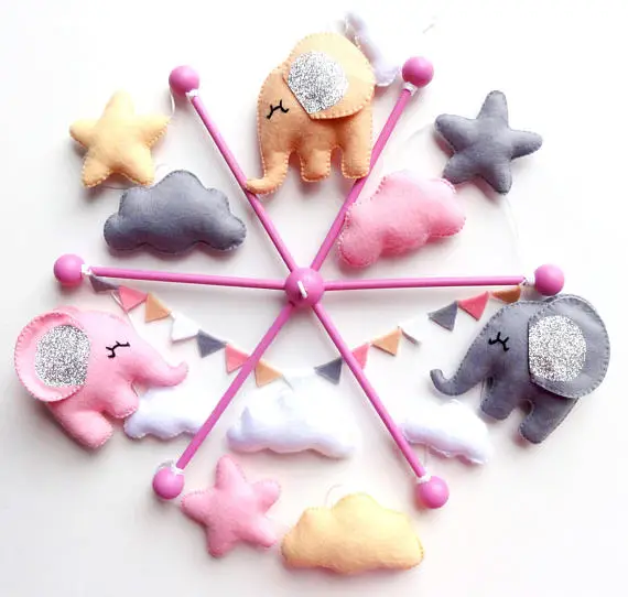 
cute bed hanging felt mobile baby toy baby mobile for crib customizable 
