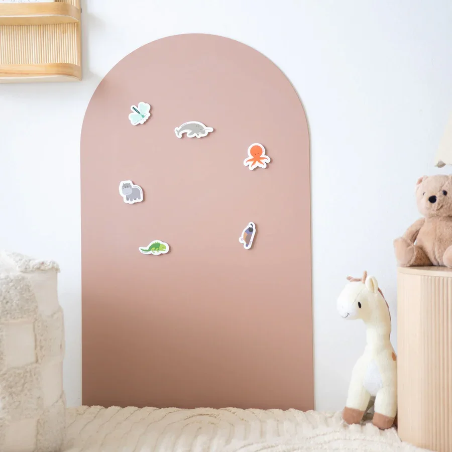 Whiteboard Wall Sticker Magnetic Dry Erase Chalkboard Arch Shaped Self Adhesive Flexible Roll Board for Home School Office