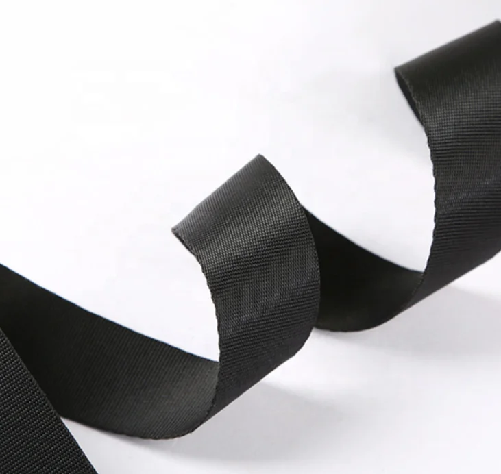 Factory Custom  Solid Color Polyester PP Nylon Webbing Strap for Seat Belt Luggage Bag