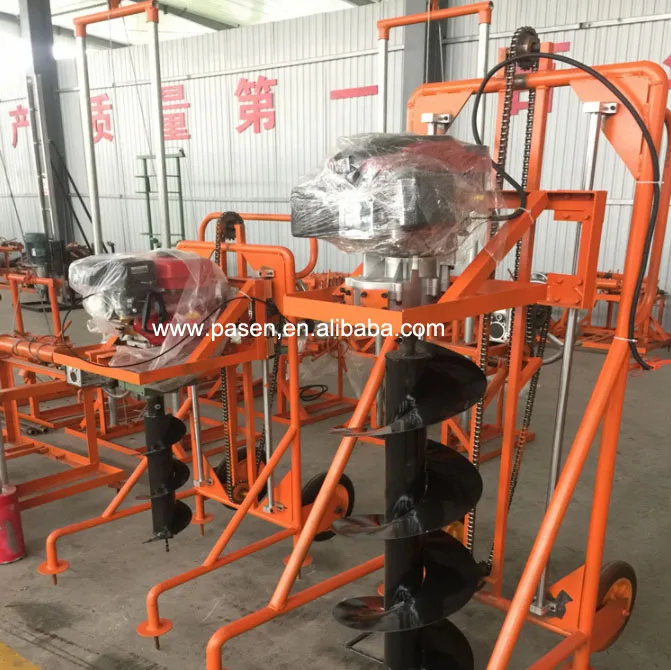 Small hand tree planting digging machine/Manual soil auger drill farm earth hole drilling machine