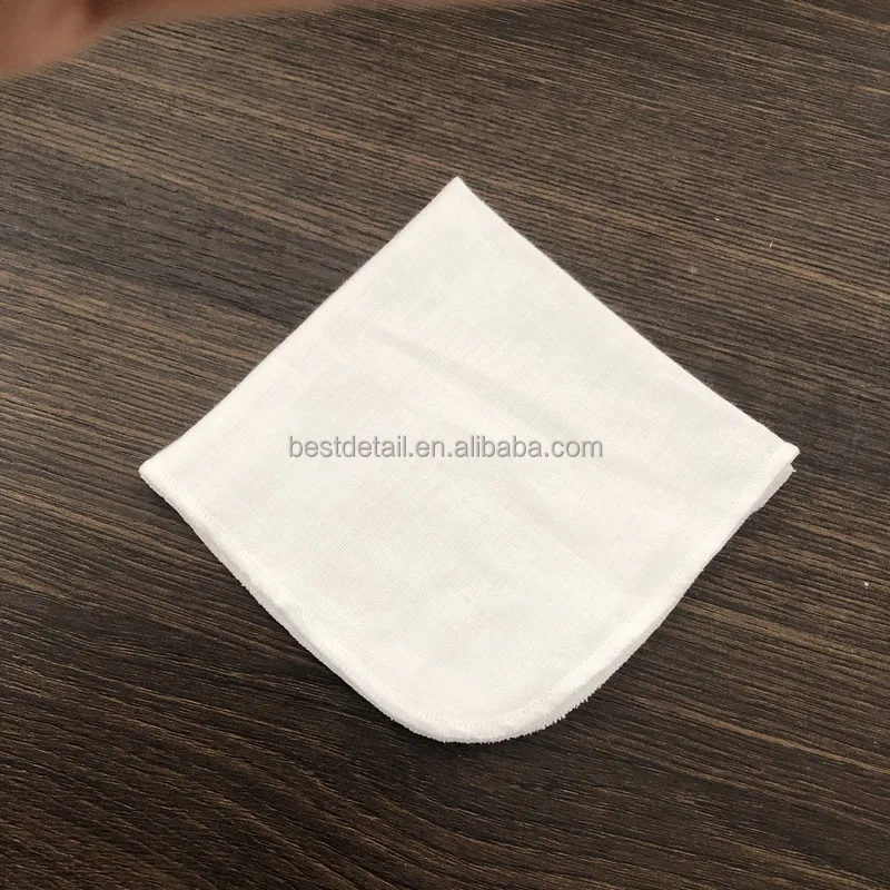 25x25cm Organic White Soft Cotton Skin Care Washcloth Face Cloth Makeup Remover Oil Facial Cleansing Muslin Cloth Baby