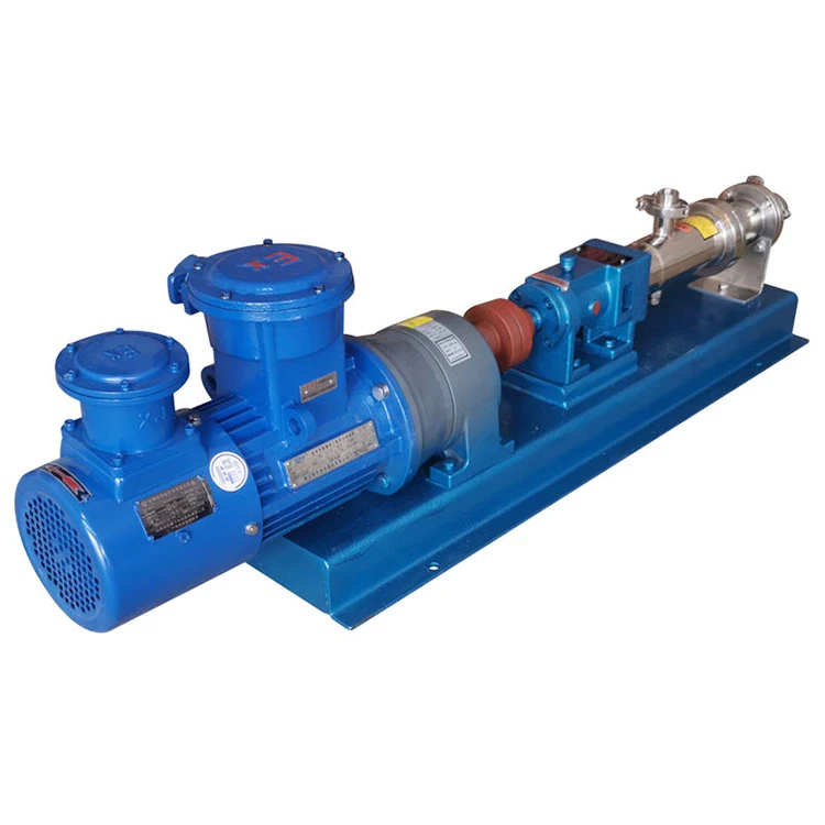 Single Twin Stainless Steel High Viscosity Sanitary Cream Screw Pump