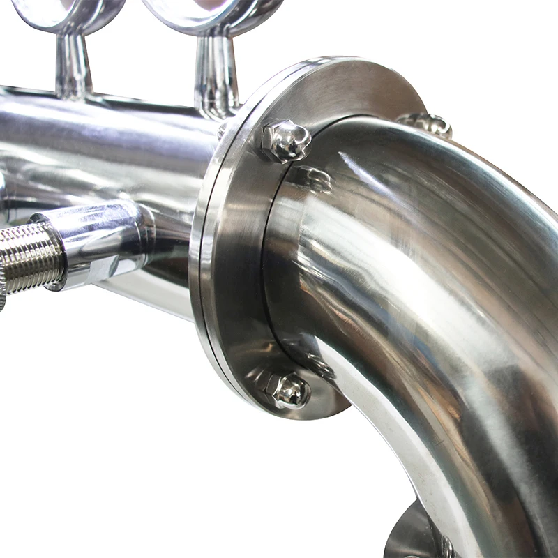 U Tower Stainless Steel 6 Tap Tower 102mm Beer Dispensing Equipment Draft Beer Tower (White)