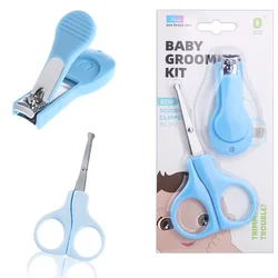 2pcs Newborn Safety Babies Portable Scissors Clipper Baby Manicure Set