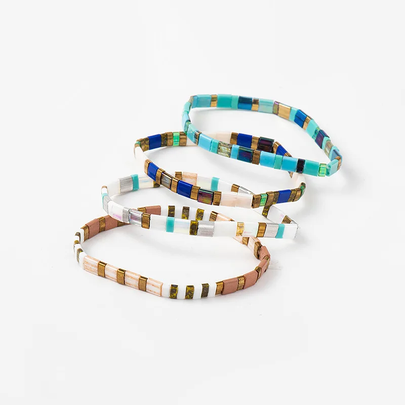  Японские цветные бусины Tila Pulsera Miyuki ювелирные изделия плетеные