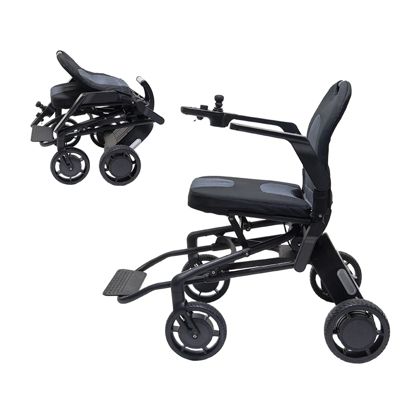 2020 Factory wholesale price lightweight foldable power chair electric wheelchair for elderly people