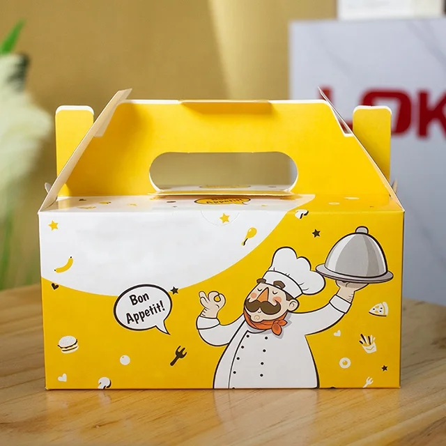  Упаковка для еды на заказ коробка жареной курицы картофеля фри