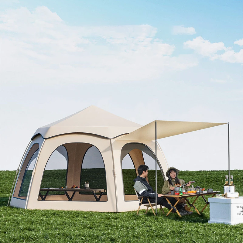 Оптовая продажа портативная Автоматическая палатка для одной спальни кемпинга Солнцезащитная непромокаемая из Оксфордского полотна пляжного глэмпинга