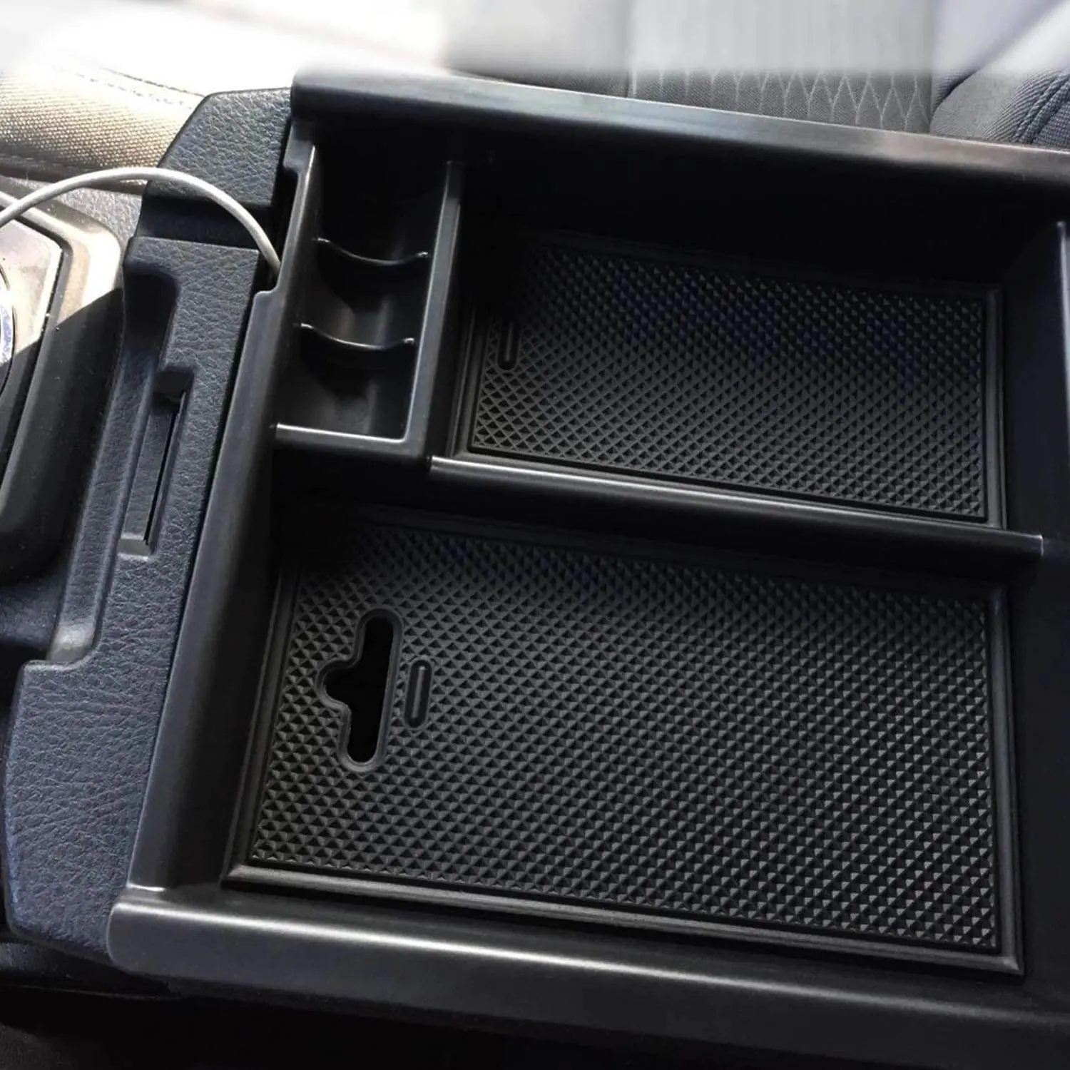 Spedking Center Console accessories Organizer Tray Storage Insert ABS Materials Armrest Box for 2016+ tacoma
