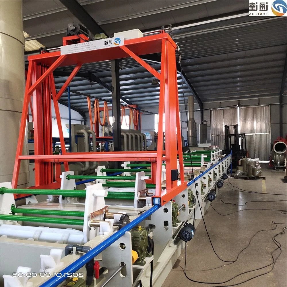 Tongda Automatic electroplating line Hang plating equipment plating rose gold necklace machine