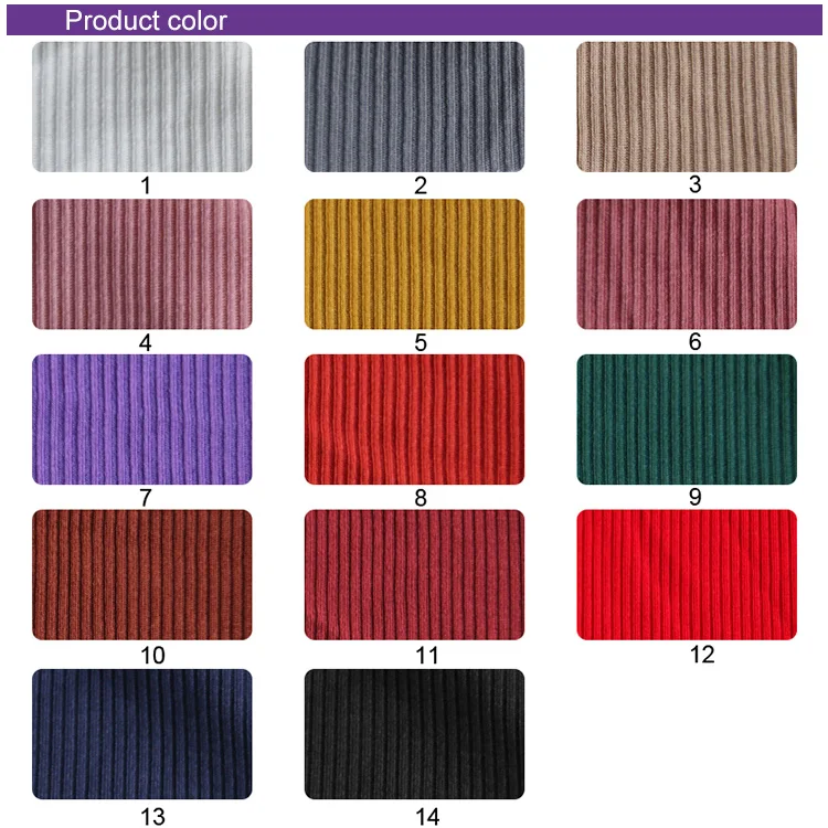 3922# 75%polyester  25%rayon  ,2*2 knitted  rib fabric for the pullover and t-shirt