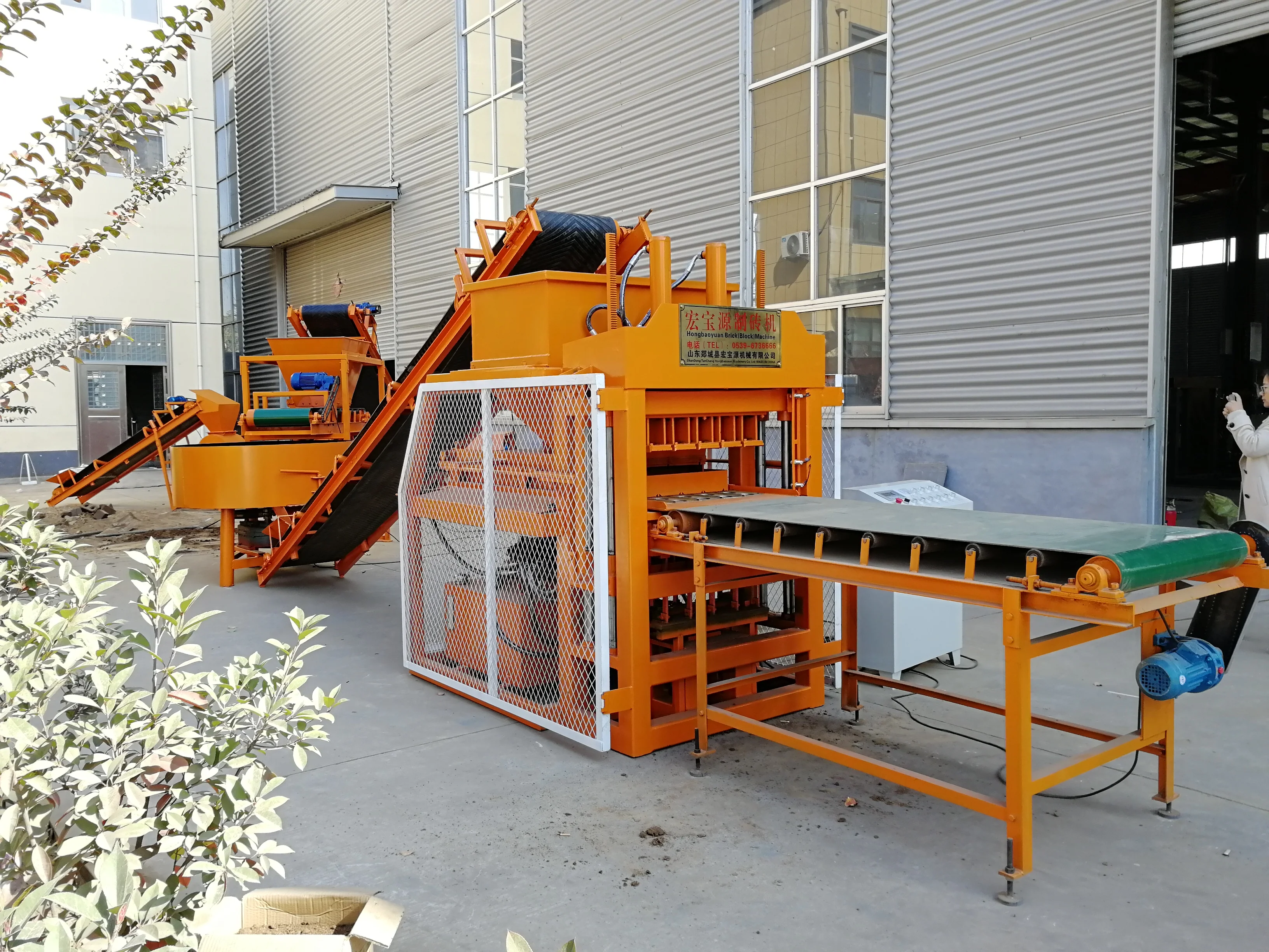 Brazil widely used earth fully automatic clay brick making machine HBY5-10 for sale uk