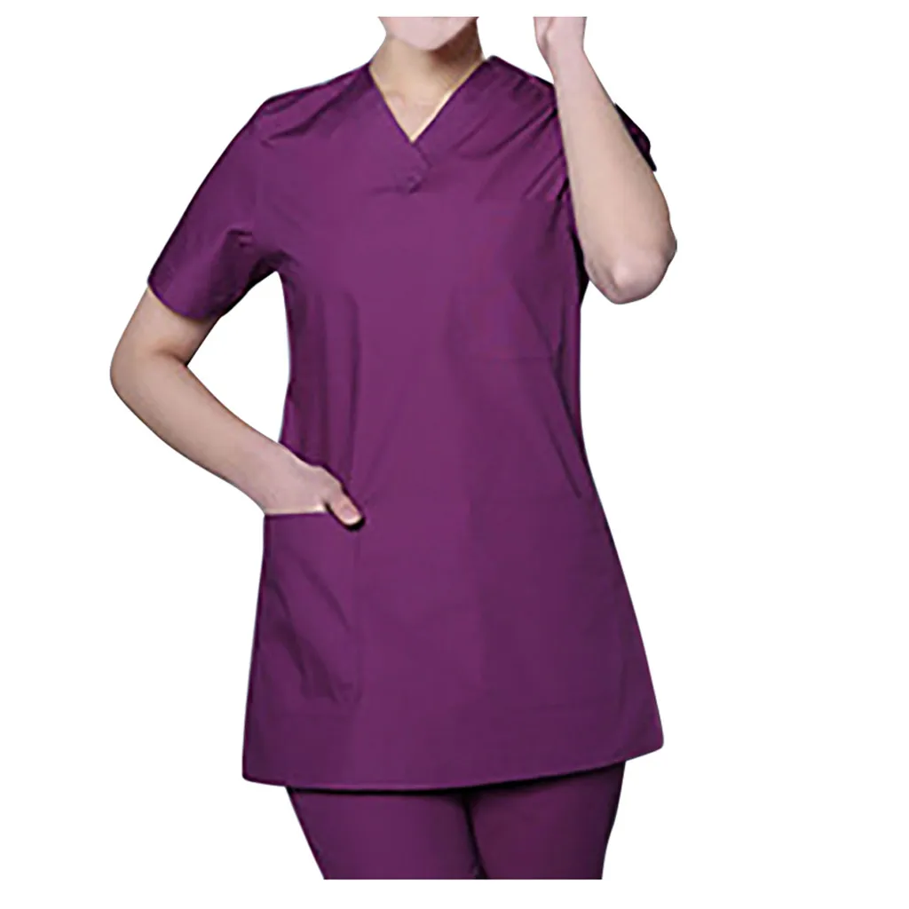 Hospital Nurses Carers Therapist Medical Nurses Doctors Uniform Pants+Tops Hospital Uniforms