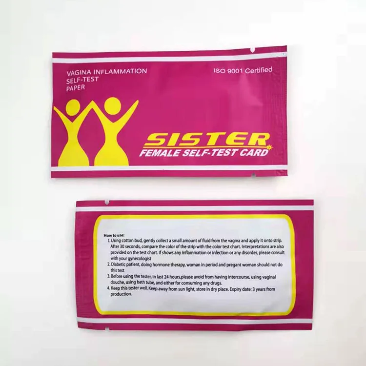 Best Seller Individually Wrapped Vagina PH Test Strips Vagina Inflammation Self Test Card