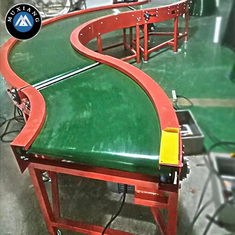 Customized Endless Belt Conveyor Express Logistics Sorting Turning Line Conveyor Equipment Conveyor Belt