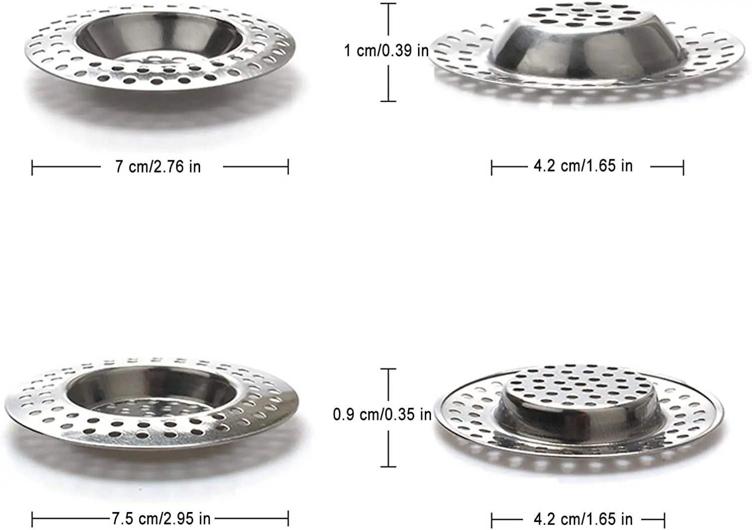 Stainless Steel round Hot Sale Kitchen Sink Filter High Quality bathroom Drain basket Wholesale Sink Strainer Drain Strainer