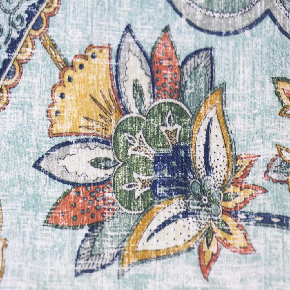 Digital Printing 282gsm Custom 45% Linen 55% Cotton Upholstery Slub Fabric For Curtain